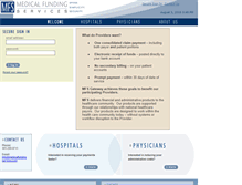Tablet Screenshot of medicalfundingservices.com